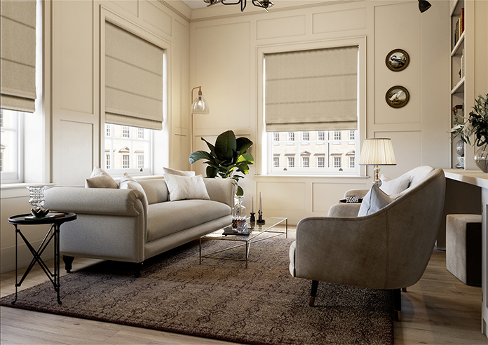 Laguna Weave, Canvas Beige - Roman Blind - Image 6